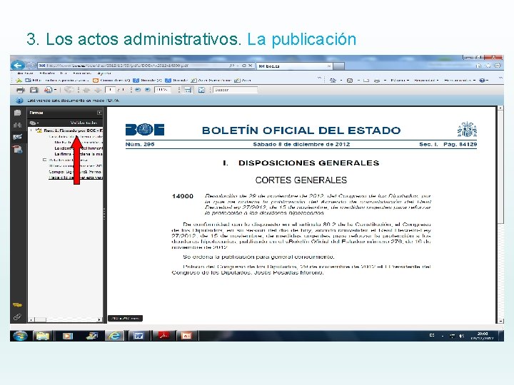 3. Los actos administrativos. La publicación 