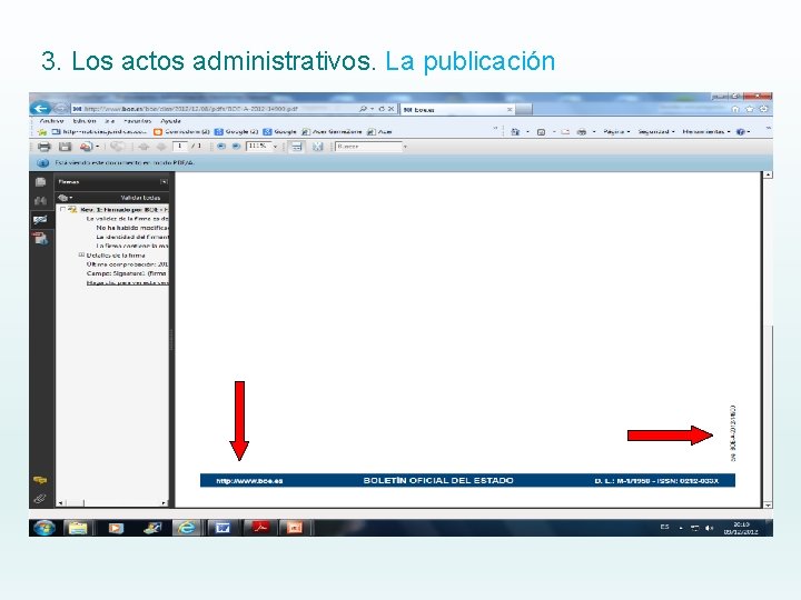 3. Los actos administrativos. La publicación 