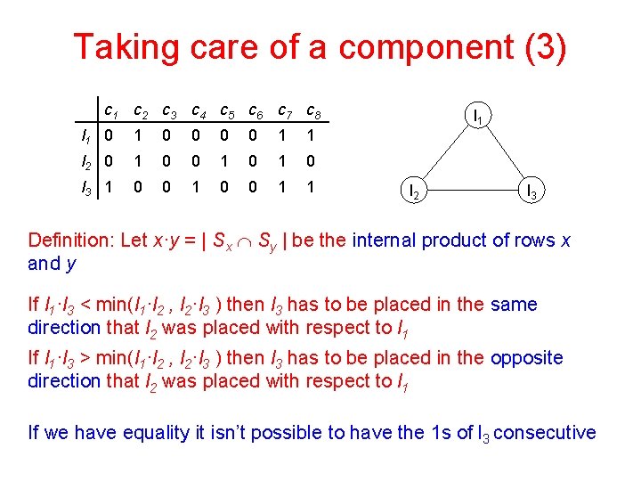 Taking care of a component (3) c 1 c 2 c 3 c 4