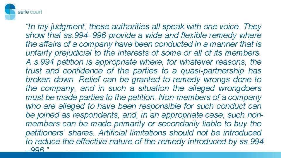 “In my judgment, these authorities all speak with one voice. They show that ss. “In my judgment, these authorities all speak with one voice. They show that ss.