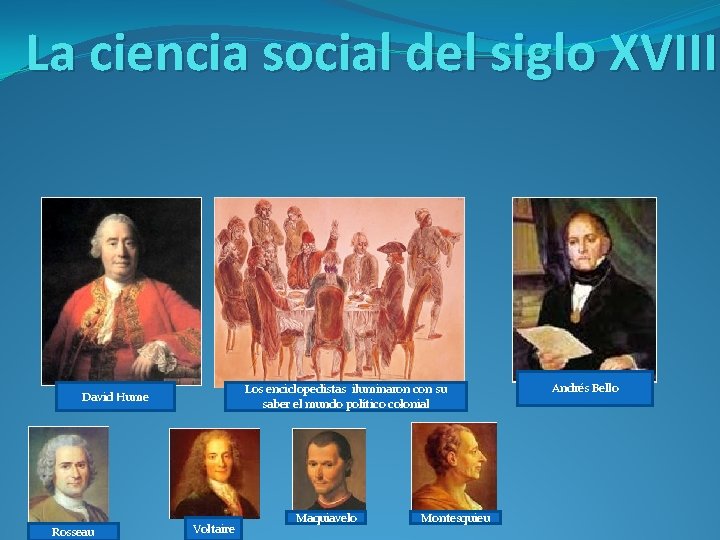 La ciencia social del siglo XVIII Los enciclopedistas iluminaron con su saber el mundo