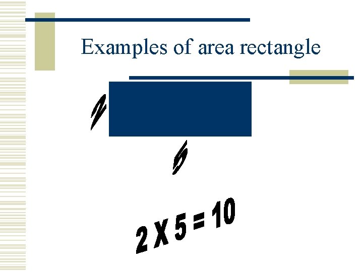 Examples of area rectangle 