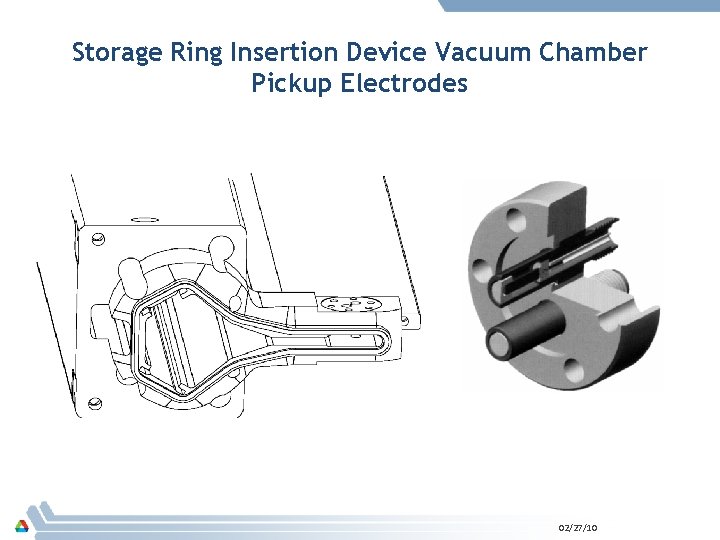 Storage Ring Insertion Device Vacuum Chamber Pickup Electrodes 02/27/10 