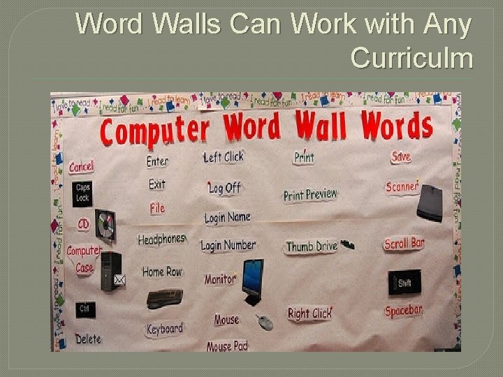 Word Walls Can Work with Any Curriculm 