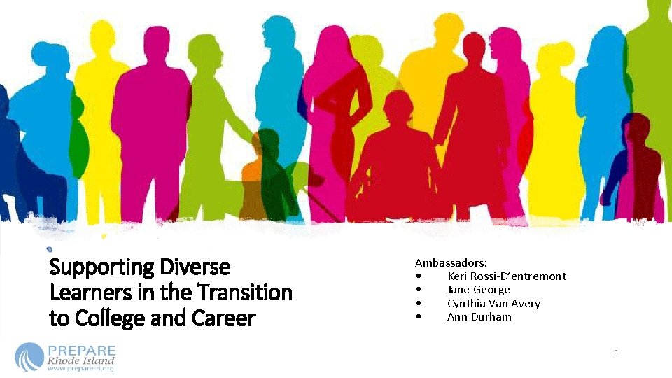 Supporting Diverse Learners in the Transition to College and Career Ambassadors: • Keri Rossi