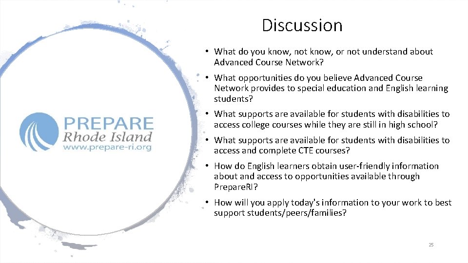 Discussion • What do you know, not know, or not understand about Advanced Course Discussion • What do you know, not know, or not understand about Advanced Course