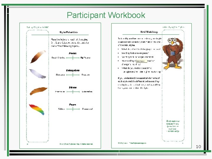 Participant Workbook 10 