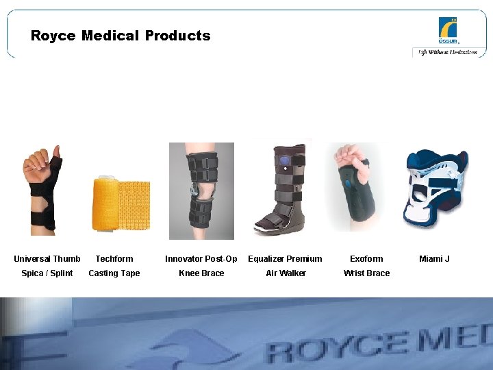 Royce Medical Products Universal Thumb Techform Innovator Post-Op Equalizer Premium Exoform Spica / Splint Royce Medical Products Universal Thumb Techform Innovator Post-Op Equalizer Premium Exoform Spica / Splint