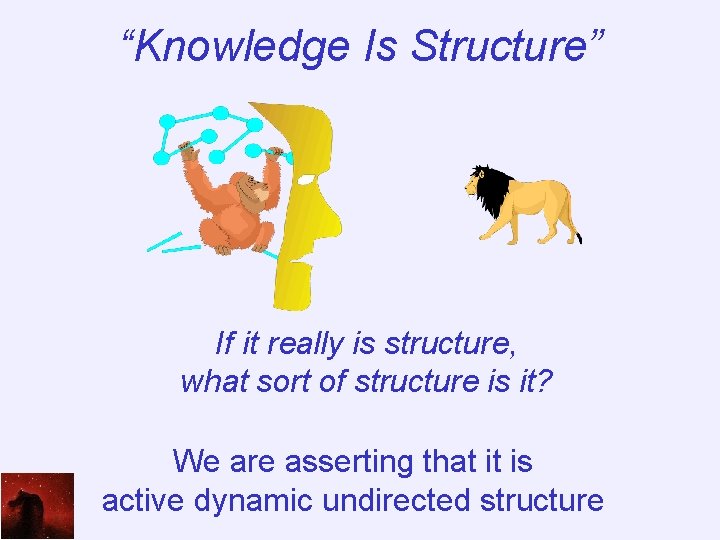 “Knowledge Is Structure” If it really is structure, what sort of structure is it?