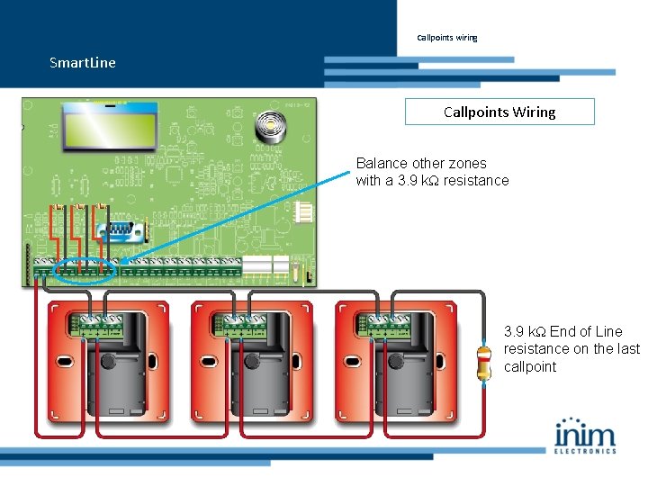 Callpoints wiring Smart. Line Callpoints Wiring Balance other zones with a 3. 9 kΩ
