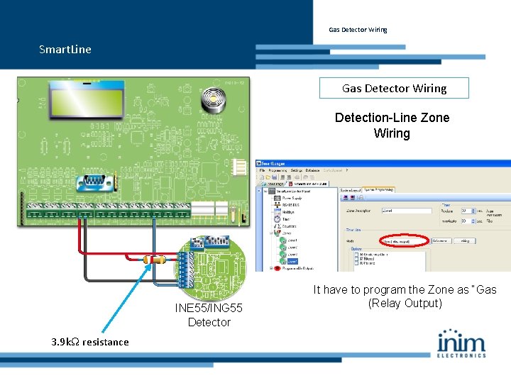 Gas Detector Wiring Smart. Line Gas Detector Wiring Detection-Line Zone Wiring INE 55/ING 55