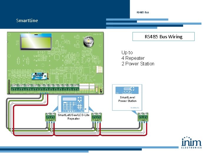 RS 485 Bus Smart. Line RS 485 Bus Wiring Up to 4 Repeater 2