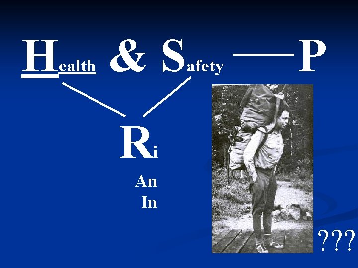 H ealth &S R afety P i An In ? ? ? H ealth &S R afety P i An In ? ? ?