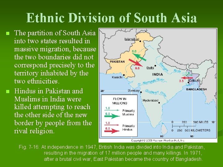 Ethnic Division of South Asia n n The partition of South Asia into two