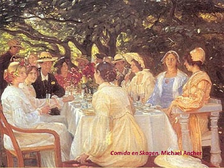 Comida en Skagen. Michael Ancher 