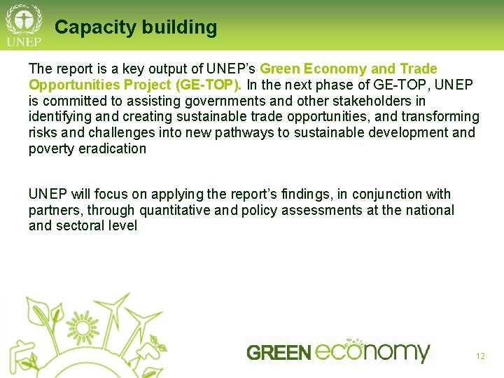 The Green Economy Assessing risks and opportunities Key