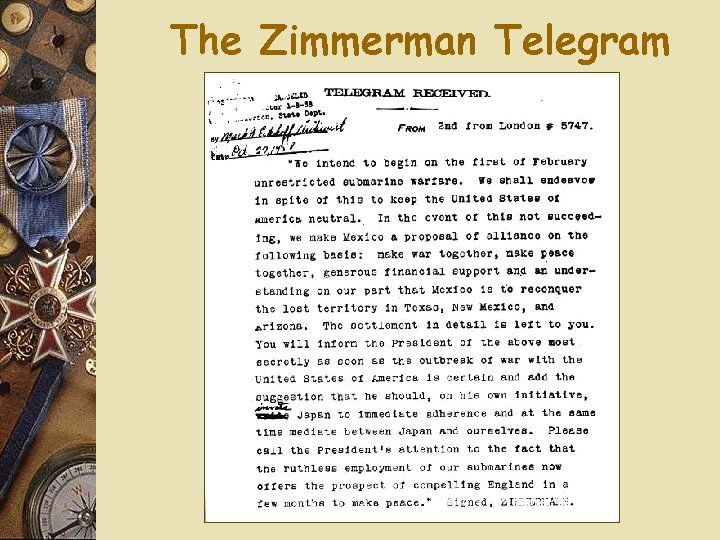 The Zimmerman Telegram 