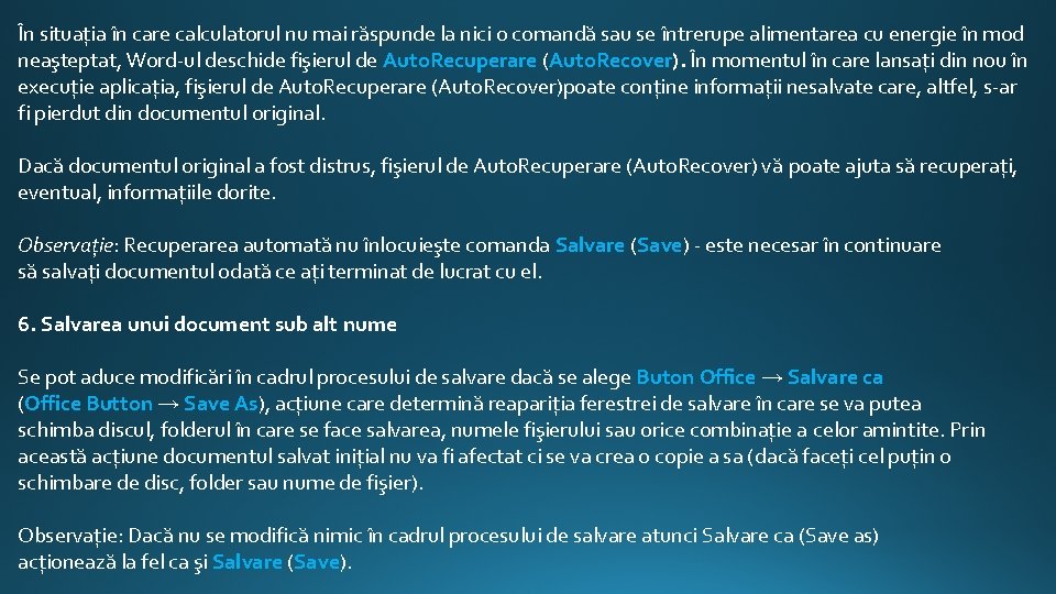 În situaţia în care calculatorul nu mai răspunde la nici o comandă sau se