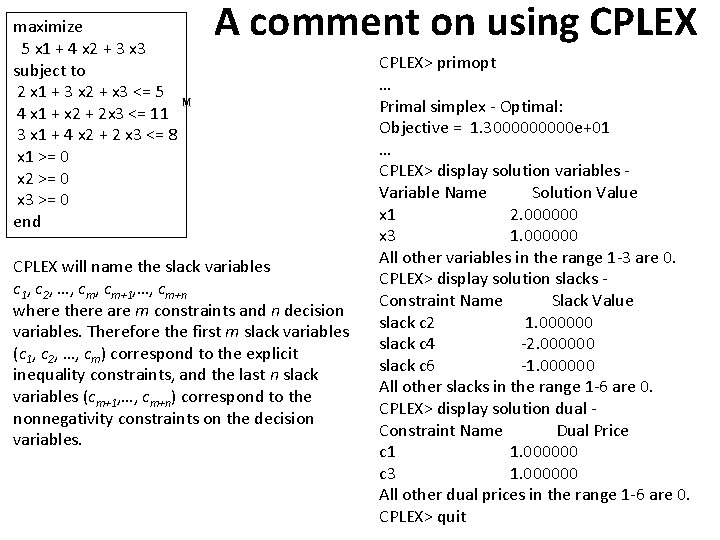 maximize 5 x 1 + 4 x 2 + 3 x 3 subject to