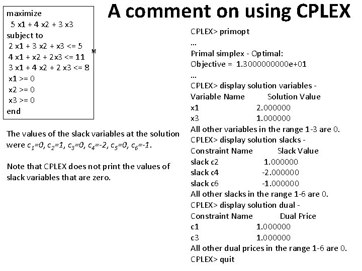 maximize 5 x 1 + 4 x 2 + 3 x 3 subject to