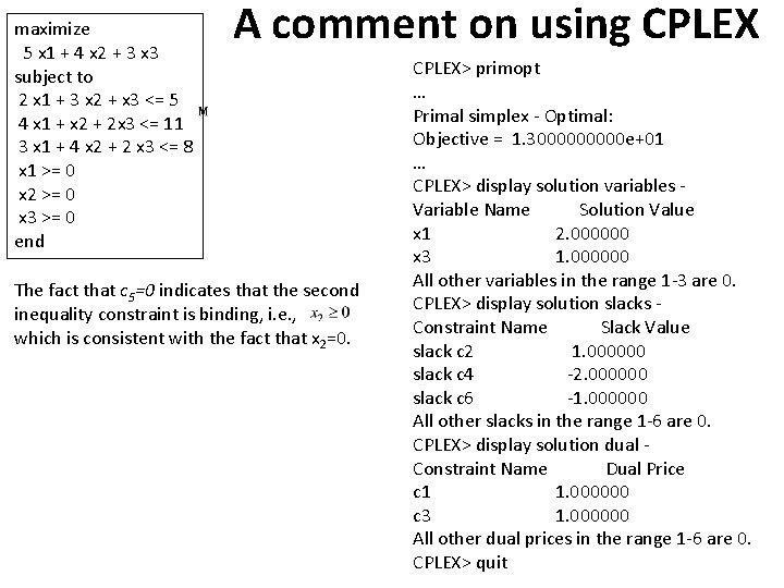 maximize 5 x 1 + 4 x 2 + 3 x 3 subject to