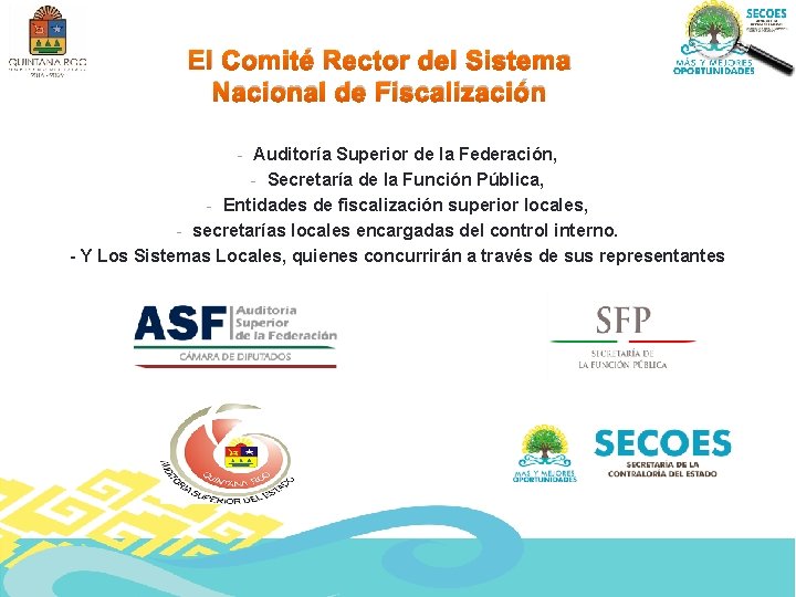 El Comité Rector del Sistema Nacional de Fiscalización - Auditoría Superior de la Federación,