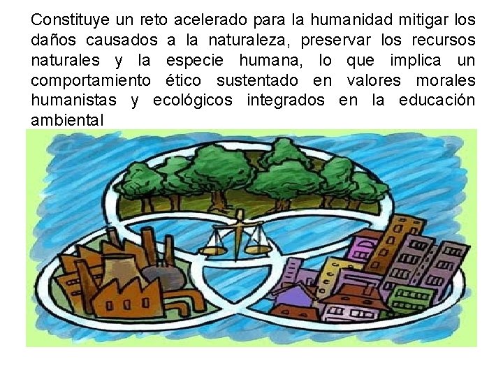 Constituye un reto acelerado para la humanidad mitigar los daños causados a la naturaleza,