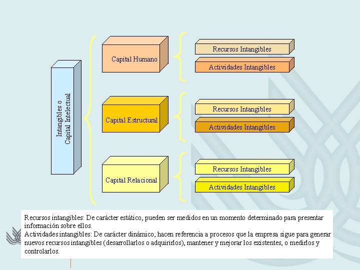 Recursos Intangibles Capital Humano Intangibles o Capital Intelectual Actividades Intangibles Recursos Intangibles Capital Estructural
