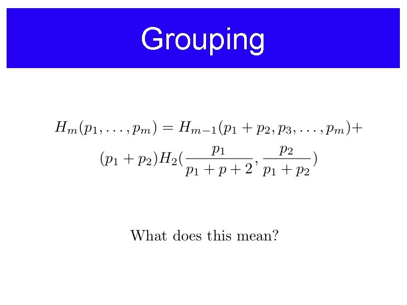 Grouping 