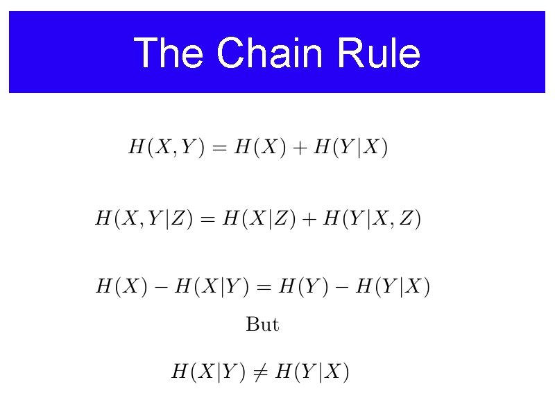 The Chain Rule 