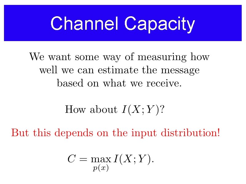 Channel Capacity 