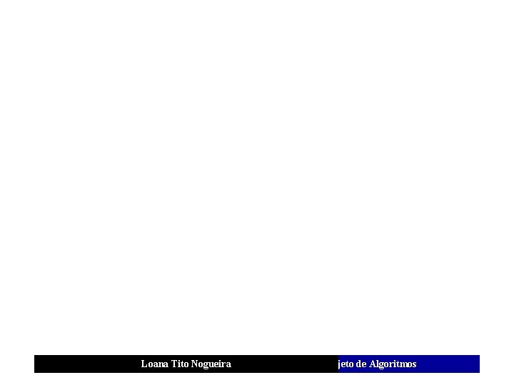 Loana Tito Nogueira Análise e Projeto de Algoritmos 