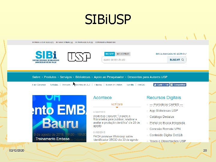 SIBi. USP 02/12/2020 20 