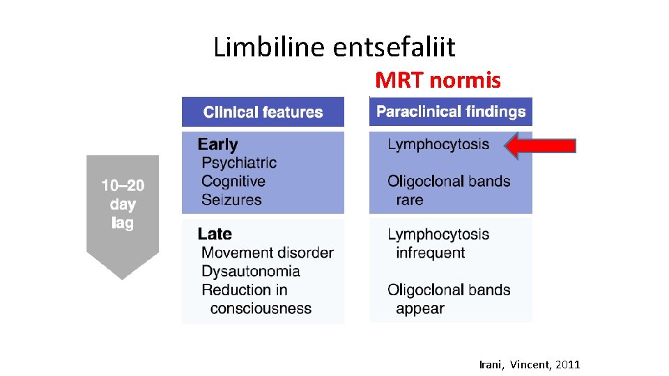 Limbiline entsefaliit MRT normis Irani, Vincent, 2011 