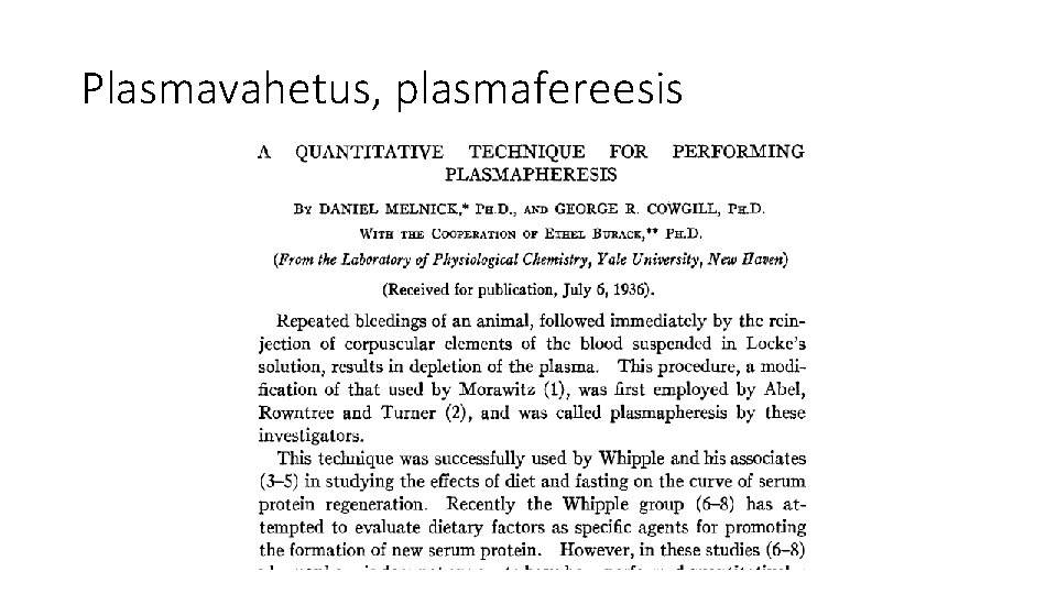 Plasmavahetus, plasmafereesis 