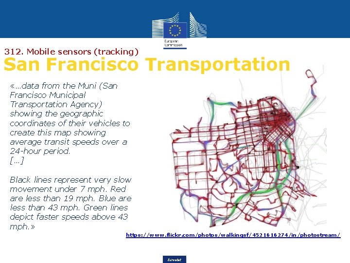 312. Mobile sensors (tracking) San Francisco Transportation «…data from the Muni (San Francisco Municipal