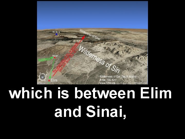 which is between Elim and Sinai, 