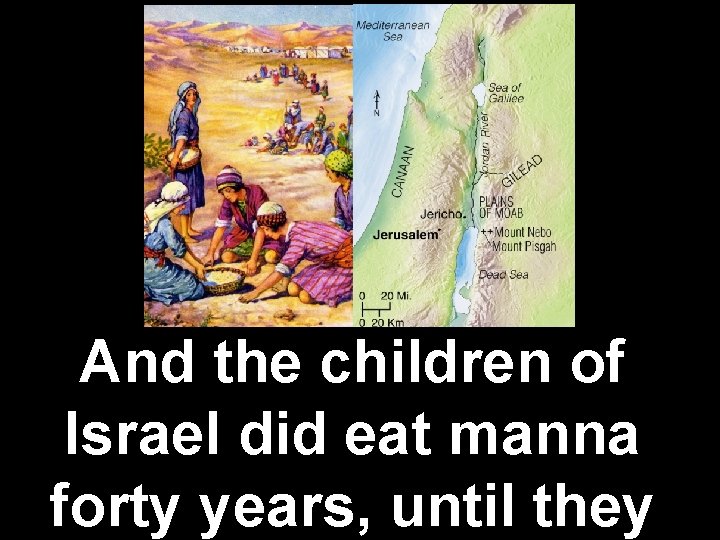 And the children of Israel did eat manna forty years, until they 