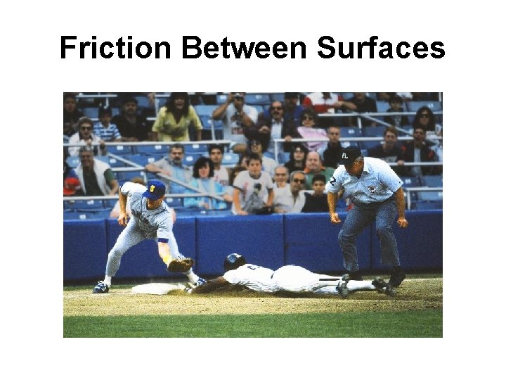 Friction Between Surfaces 