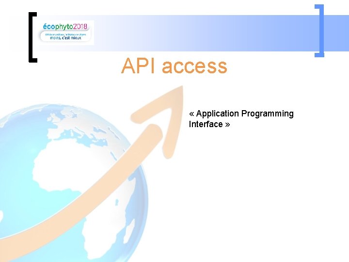 API access « Application Programming Interface » 