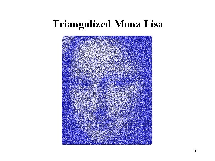 Triangulized Mona Lisa 8 Triangulized Mona Lisa 8