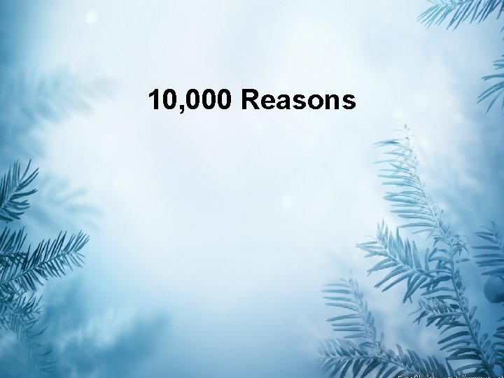 10, 000 Reasons 