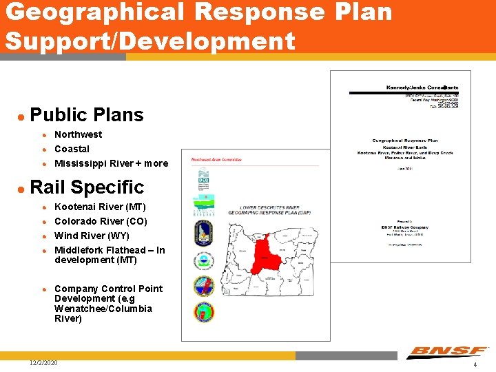 Geographical Response Plan Support/Development l Public Plans l Northwest Coastal l Mississippi River +