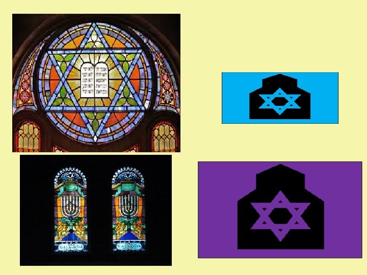 Stained Glass Windows Stained glass windows honour God by making the synagogue look beautiful.