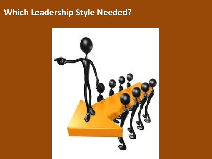 Which Leadership Style Needed? 