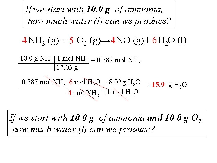 Chemical Reactions Reactants Product 2 H 2 G