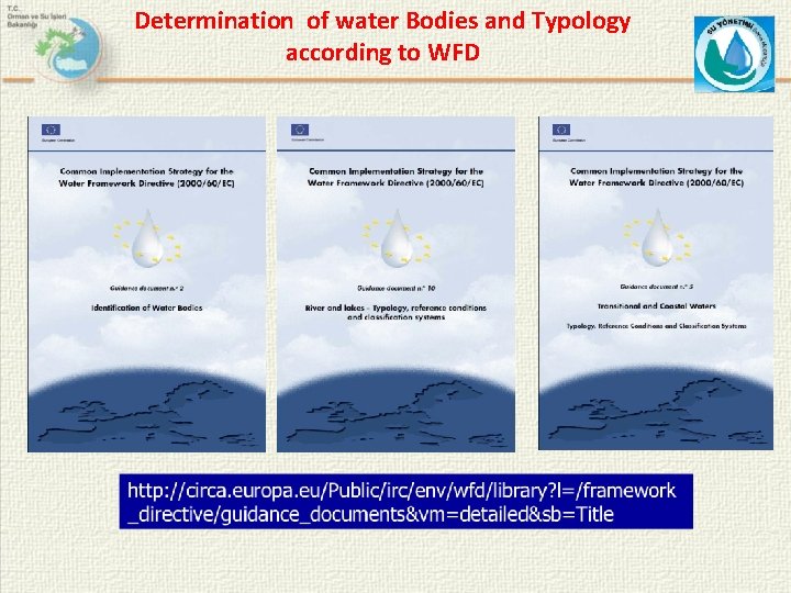 Determination of water Bodies and Typology according to WFD 