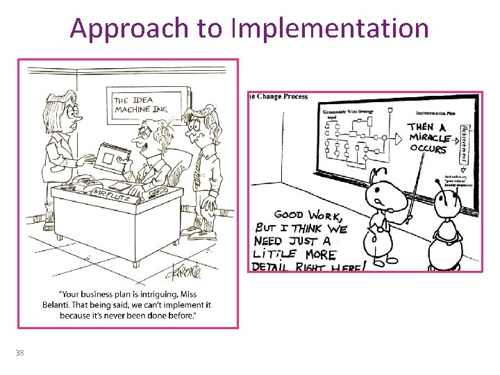 Approach to Implementation 38 Approach to Implementation 38