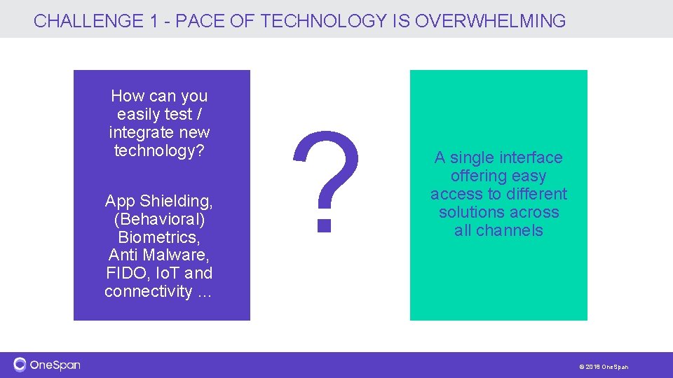 CHALLENGE 1 - PACE OF TECHNOLOGY IS OVERWHELMING How can you easily test /