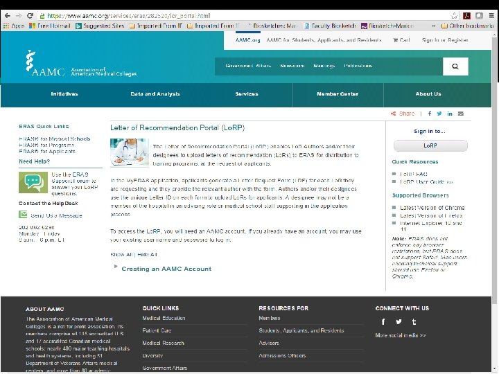 LOR Portal (for letter-writers) LOR Portal (for letter-writers)